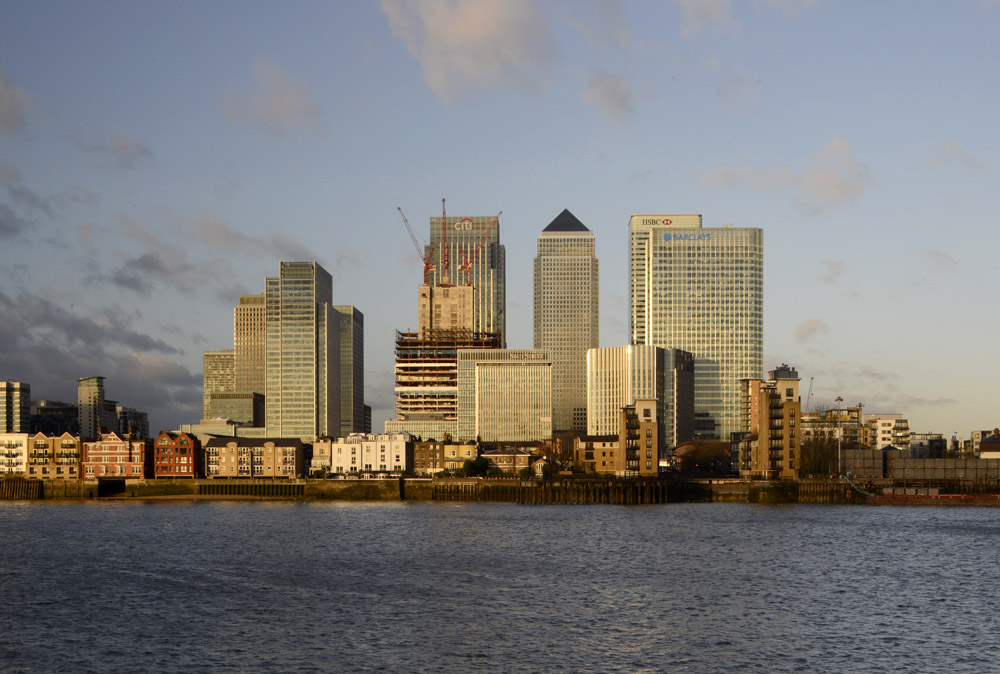 Canary Wharf from North Greenwich